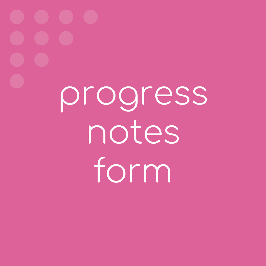 Progress Notes Form